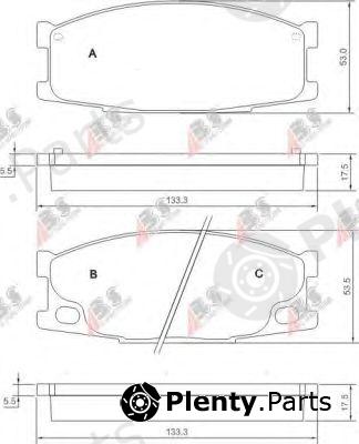  A.B.S. part 37026 Brake Pad Set, disc brake