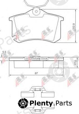  A.B.S. part 37412 Brake Pad Set, disc brake