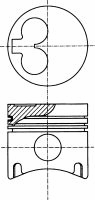  NÜRAL part 87-109800-10 (8710980010) Piston