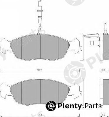  ROULUNDS BRAKING part 475881 Brake Pad Set, disc brake