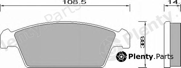  ROULUNDS BRAKING part 644281 Brake Pad Set, disc brake