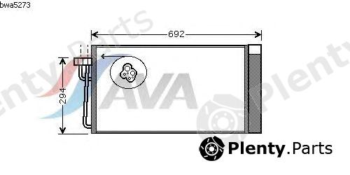 AVA QUALITY COOLING part BWA5273 Condenser, air conditioning