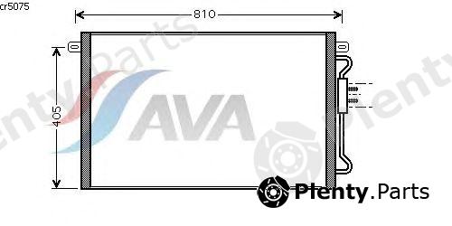  AVA QUALITY COOLING part CRA5075 Condenser, air conditioning