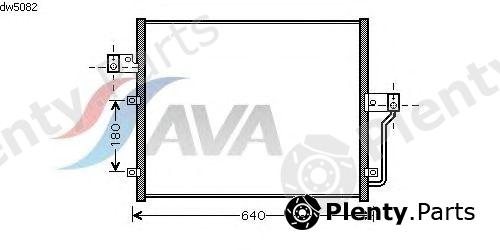  AVA QUALITY COOLING part DW5082 Condenser, air conditioning