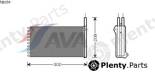  AVA QUALITY COOLING part FD6154 Heat Exchanger, interior heating