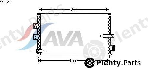  AVA QUALITY COOLING part HD5223 Condenser, air conditioning