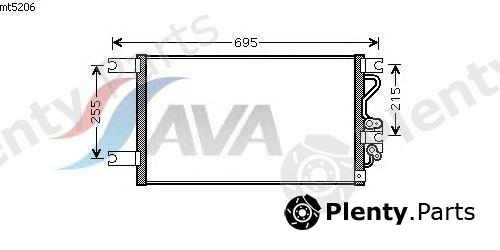  AVA QUALITY COOLING part MT5206 Condenser, air conditioning