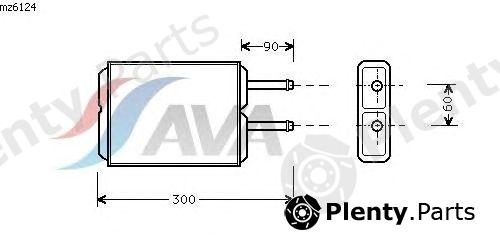  AVA QUALITY COOLING part MZ6124 Heat Exchanger, interior heating