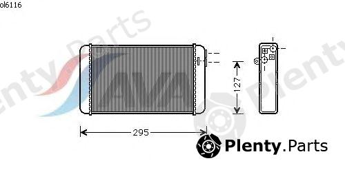  AVA QUALITY COOLING part OL6116 Heat Exchanger, interior heating