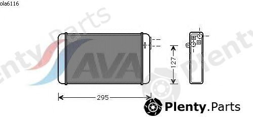  AVA QUALITY COOLING part OLA6116 Heat Exchanger, interior heating