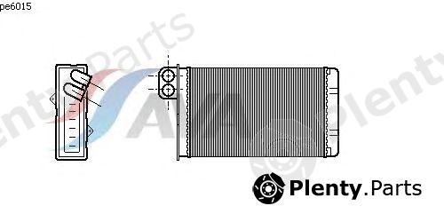  AVA QUALITY COOLING part PE6015 Heat Exchanger, interior heating