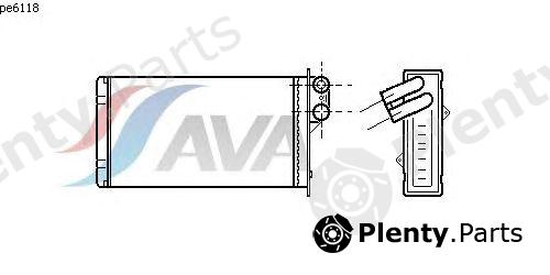  AVA QUALITY COOLING part PE6118 Heat Exchanger, interior heating