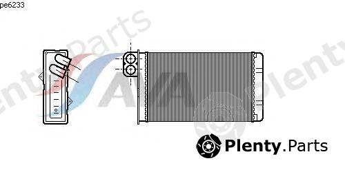  AVA QUALITY COOLING part PE6233 Heat Exchanger, interior heating
