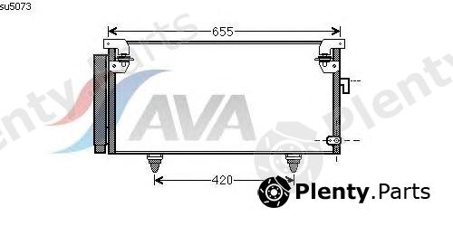  AVA QUALITY COOLING part SU5073 Condenser, air conditioning