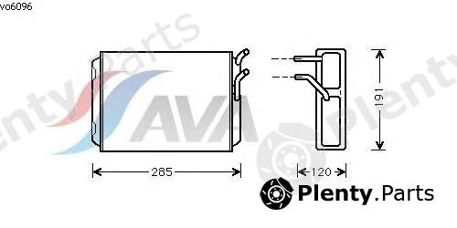  AVA QUALITY COOLING part VO6096 Heat Exchanger, interior heating