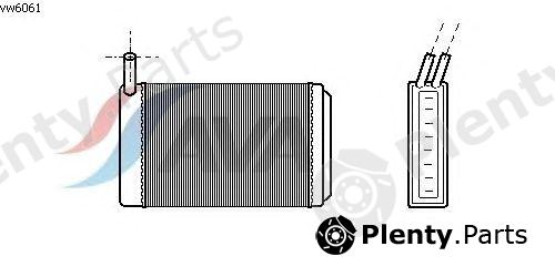  AVA QUALITY COOLING part VW6061 Heat Exchanger, interior heating