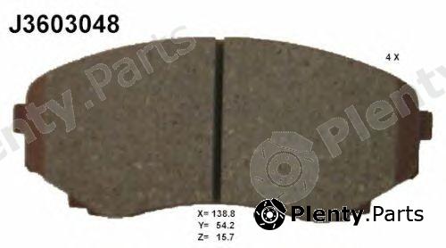  NIPPARTS part J3603048 Brake Pad Set, disc brake