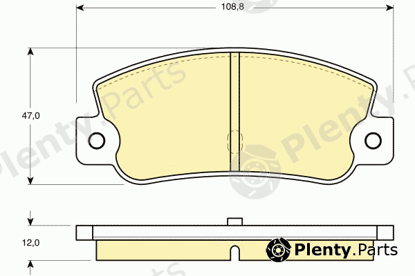  GIRLING part 6103603 Brake Pad Set, disc brake