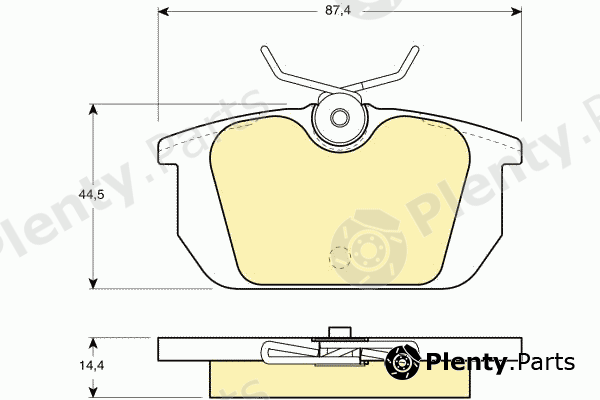  GIRLING part 6104661 Brake Pad Set, disc brake