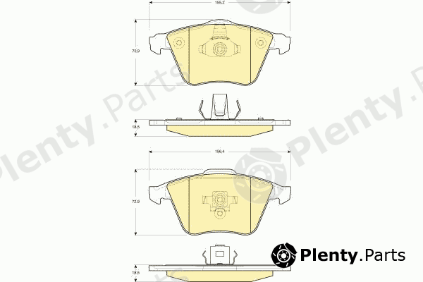  GIRLING part 6116072 Brake Pad Set, disc brake