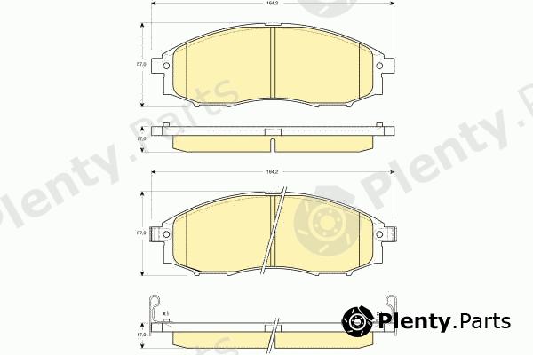  GIRLING part 6133409 Brake Pad Set, disc brake