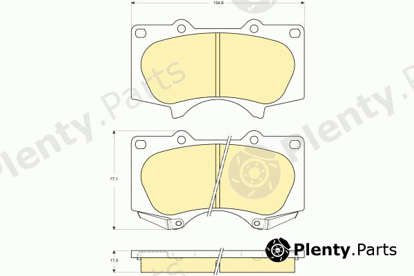  GIRLING part 6133649 Brake Pad Set, disc brake