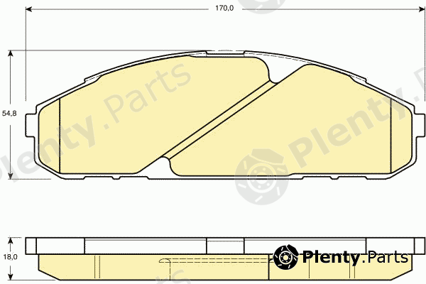 GIRLING part 6133949 Brake Pad Set, disc brake