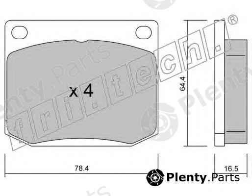  fri.tech. part 020.0 (0200) Brake Pad Set, disc brake