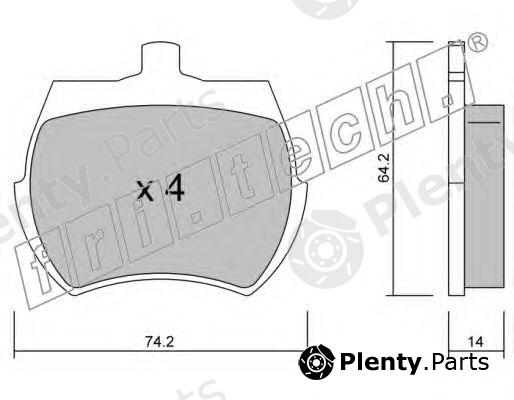  fri.tech. part 021.0 (0210) Brake Pad Set, disc brake