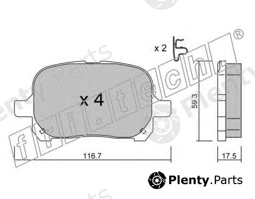  fri.tech. part 444.0 (4440) Brake Pad Set, disc brake
