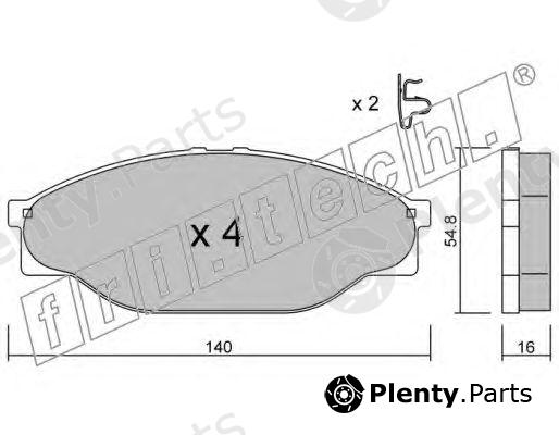  fri.tech. part 448.0 (4480) Brake Pad Set, disc brake