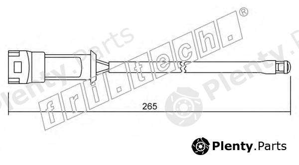  fri.tech. part SU.013A (SU013A) Warning Contact, brake pad wear