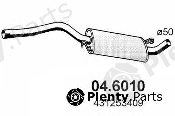  ASSO part 04.6010 (046010) Middle Silencer