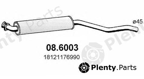  ASSO part 08.6003 (086003) Middle Silencer