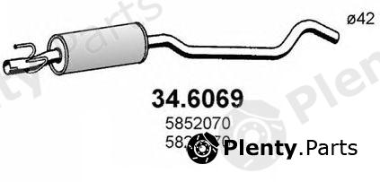 ASSO part 34.6069 (346069) Middle Silencer