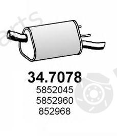  ASSO part 34.7078 (347078) End Silencer