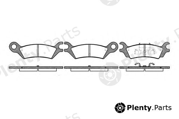  WOKING part P0583.10 (P058310) Brake Pad Set, disc brake