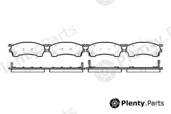  WOKING part P5153.04 (P515304) Brake Pad Set, disc brake