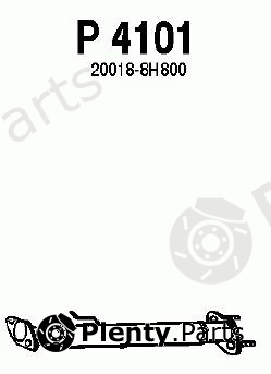  FENNO part P4101 Exhaust Pipe