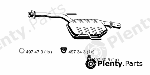  ERNST part 375276 Middle Silencer