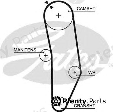  GATES part 5010 Timing Belt