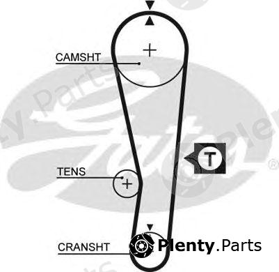  GATES part 5122 Timing Belt