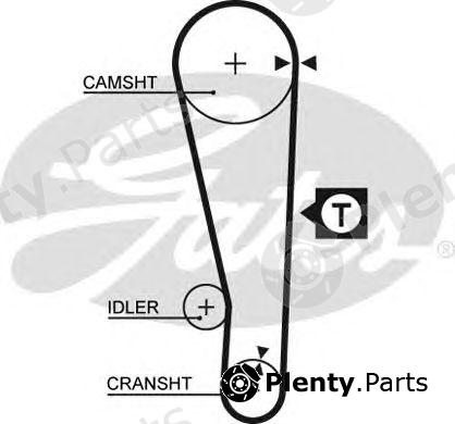  GATES part 5250XS Timing Belt