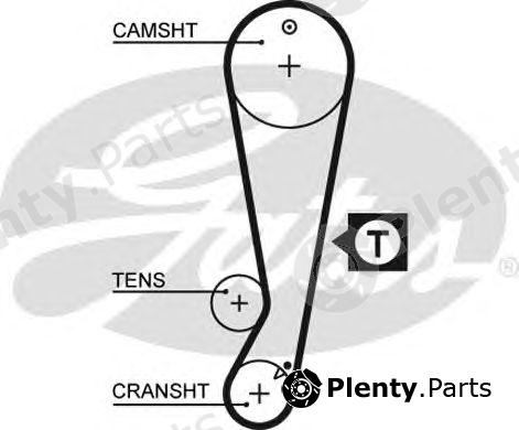  GATES part 5403XS Timing Belt
