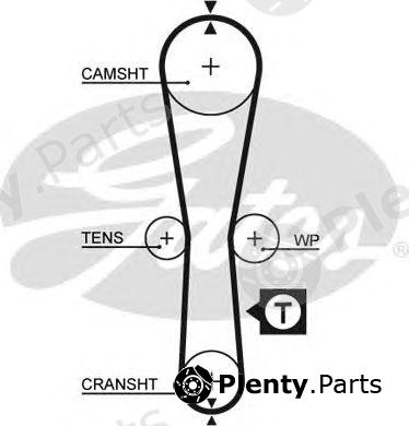  GATES part 5454XS Timing Belt