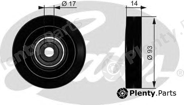  GATES part T38003 Deflection/Guide Pulley, v-belt
