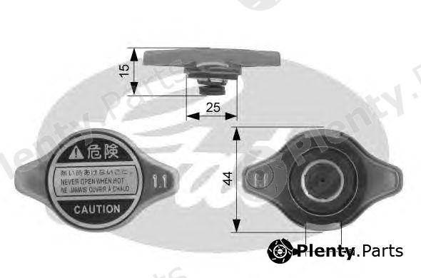  GATES part RC126 Radiator Cap