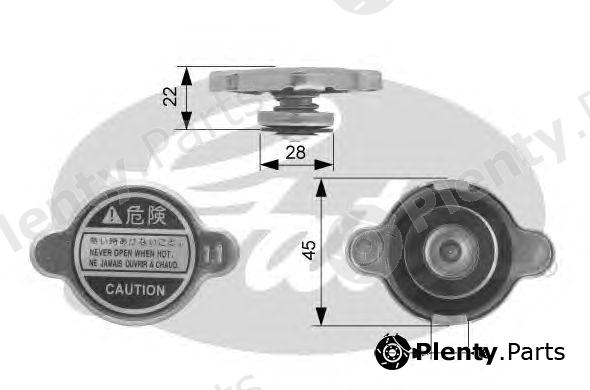  GATES part RC128 Radiator Cap