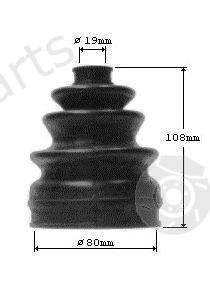  SPIDAN part 23065 Bellow Set, drive shaft