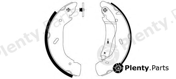  TEXTAR part 91058600 Brake Shoe Set